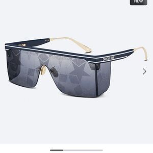 DIOR CLUB SHIELD SUNGLASSES MATTE NAVY BLUE